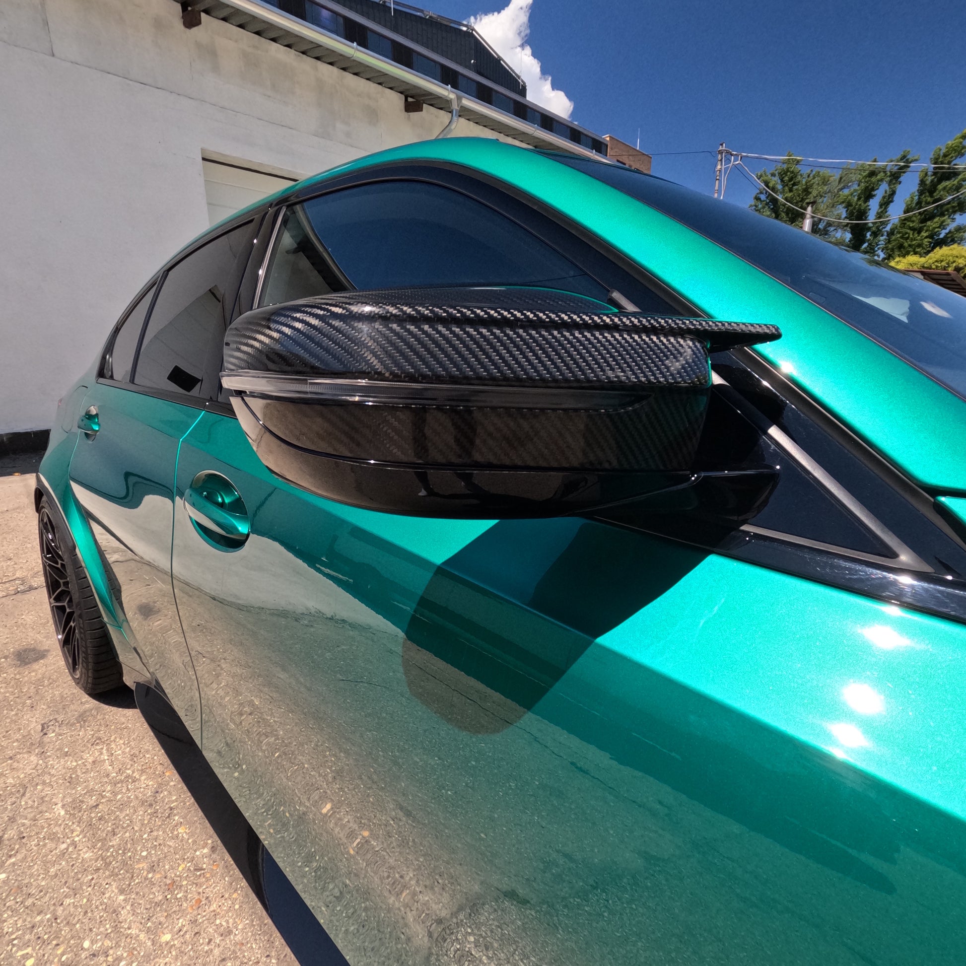 BMW M2/M3/M4 G80/G81/G82/G83/G87 OEM STYLE DRY CARBON FIBER MIRROR CAPS