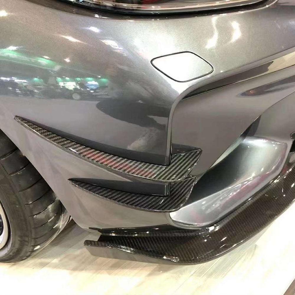 BMW M2 F87 DRY CARBON FIBER FRONT WIND KNIVES-DARKTRACE DESIGN-DARKTRACE DESIGN