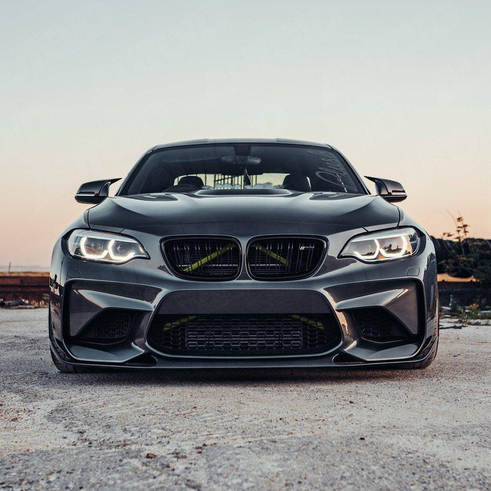 BMW M2 F87 MP STYLE DRY CARBON FIBER FRONT LIP-DARKTRACE DESIGN-DARKTRACE DESIGN