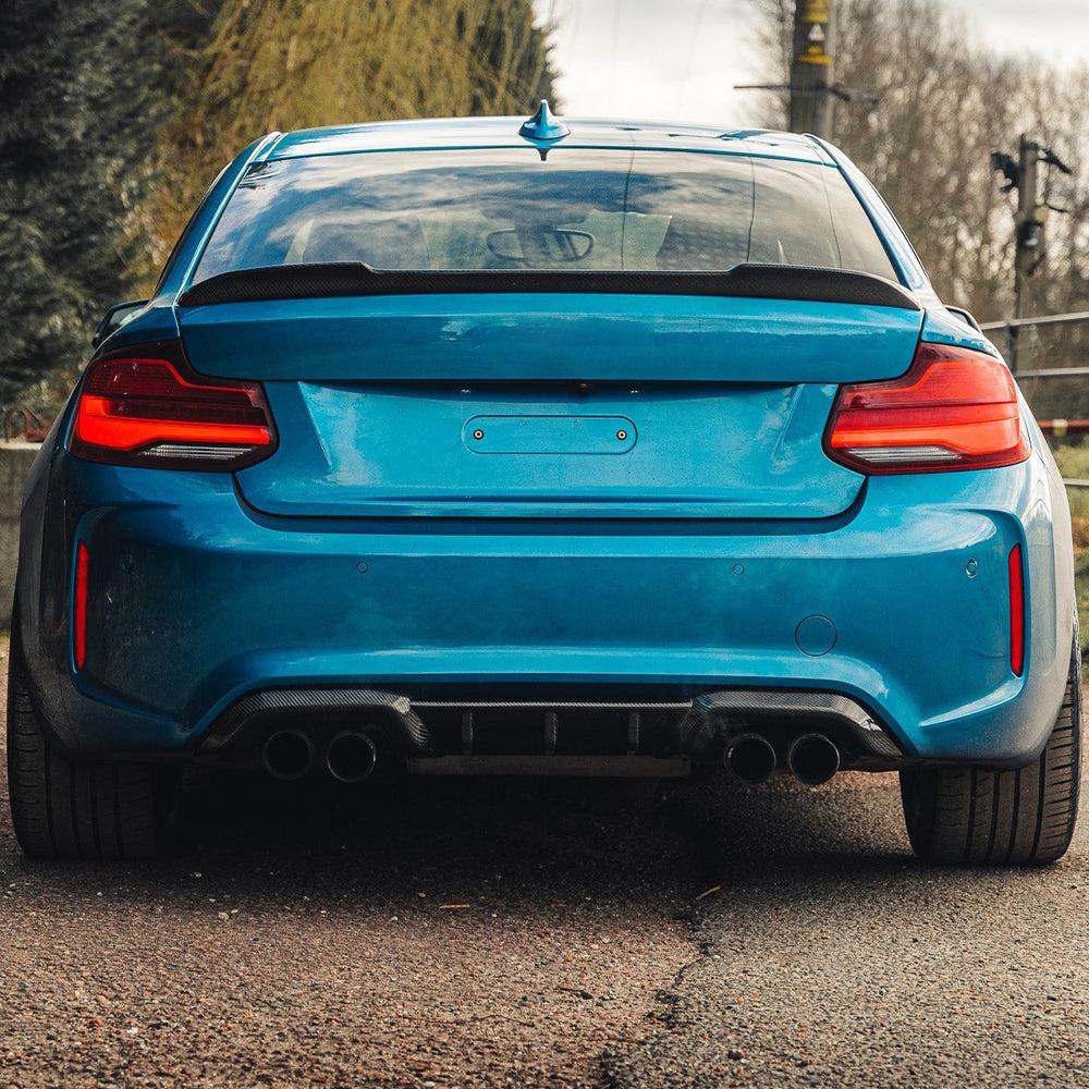 BMW M2 F87 MP STYLE DRY CARBON FIBER REAR DIFFUSER-DARKTRACE DESIGN-DARKTRACE DESIGN