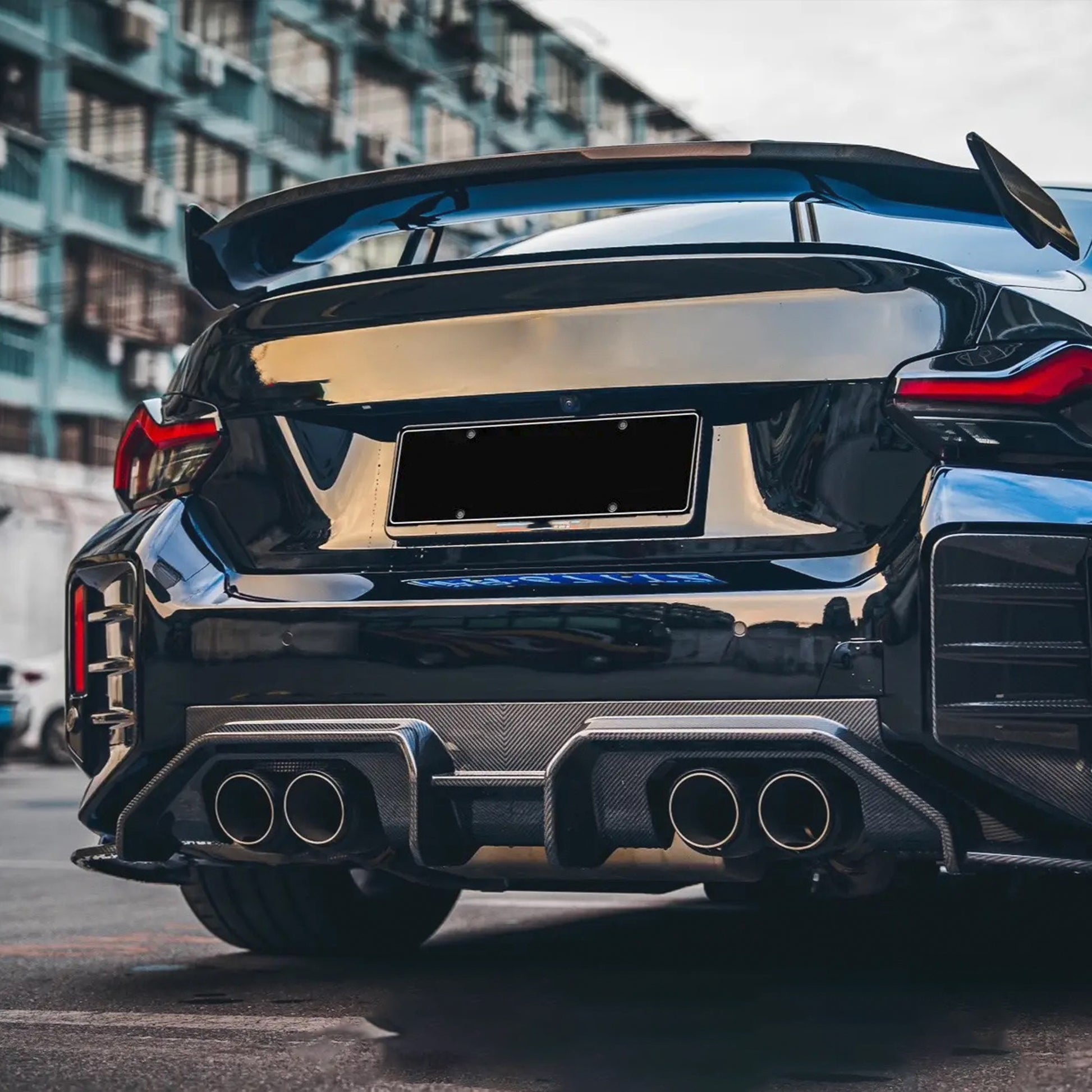 BMW M2 G87 AD STYLE DRY CARBON FIBER REAR DIFFUSER-DARKTRACE DESIGN-DARKTRACE DESIGN