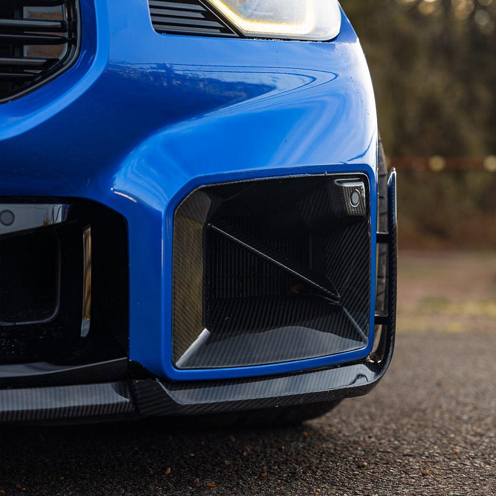BMW M2 G87 DRY CARBON FIBER SINGLE BAR FRONT DUCTS-DARKTRACE DESIGN-DARKTRACE DESIGN