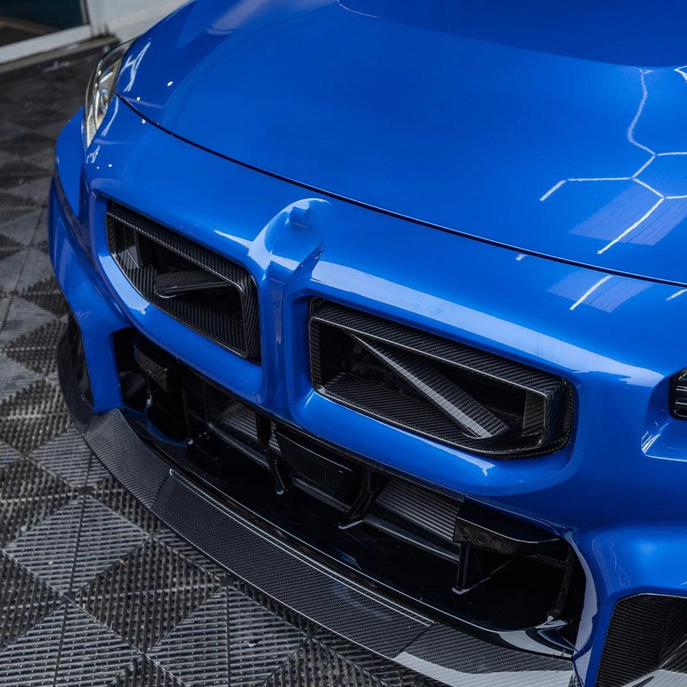 BMW M2 G87 DTD V1 STYLE DRY CARBON FIBER FRONT GRILL-DARKTRACE DESIGN-DARKTRACE DESIGN