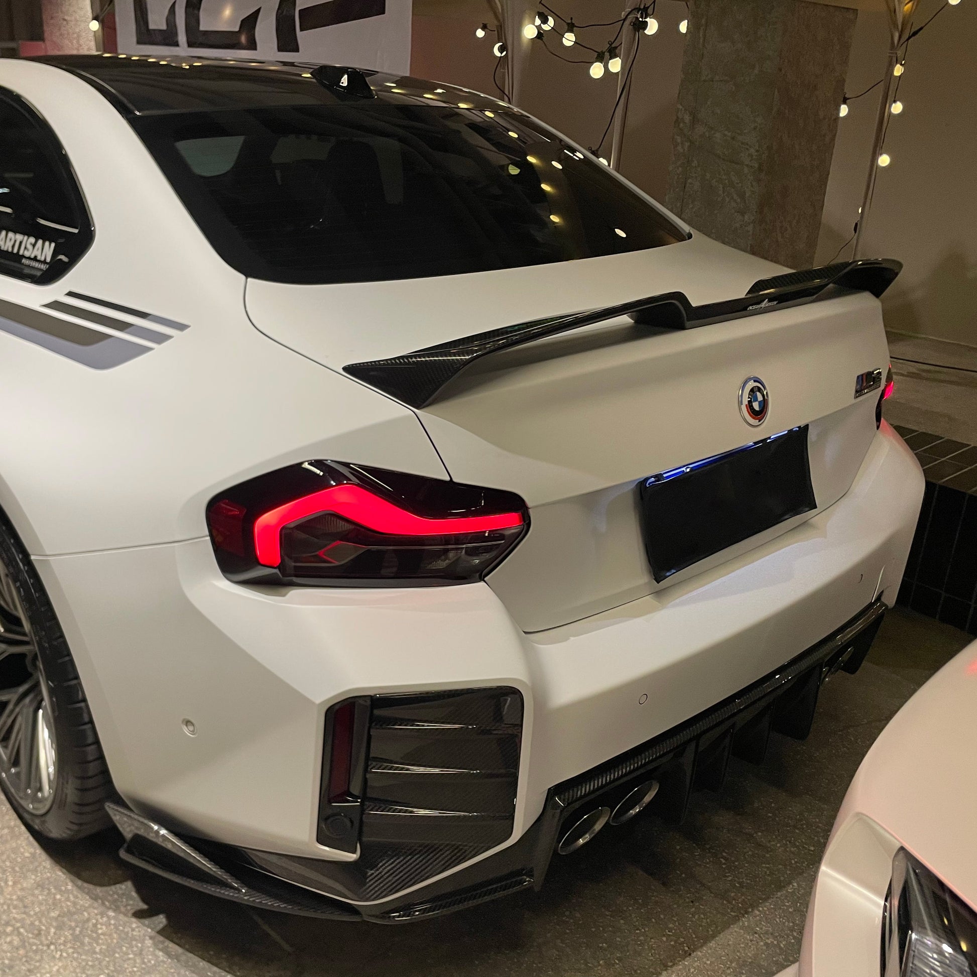 BMW M2 G87 DTD V1 STYLE DRY CARBON FIBER REAR SPOILER-DARKTRACE DESIGN-DARKTRACE DESIGN