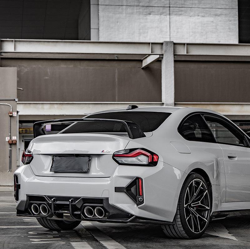 BMW M2 G87 DTD V2 STYLE DRY CARBON FIBER REAR DIFFUSER-DARKTRACE DESIGN-DARKTRACE DESIGN