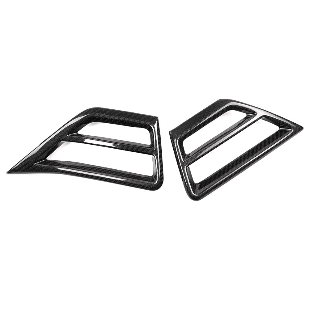 BMW M3 G80/G81 LCI DRY CARBON FIBER SAID AIRCON-VENT COVERS-DARKTRACE DESIGN-DARKTRACE DESIGN