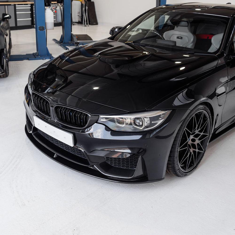 BMW M3/M4 F80/F82/F83 MP STYLE DRY CARBON FIBER FRONT LIP ANGLES-DARKTRACE DESIGN-DARKTRACE DESIGN
