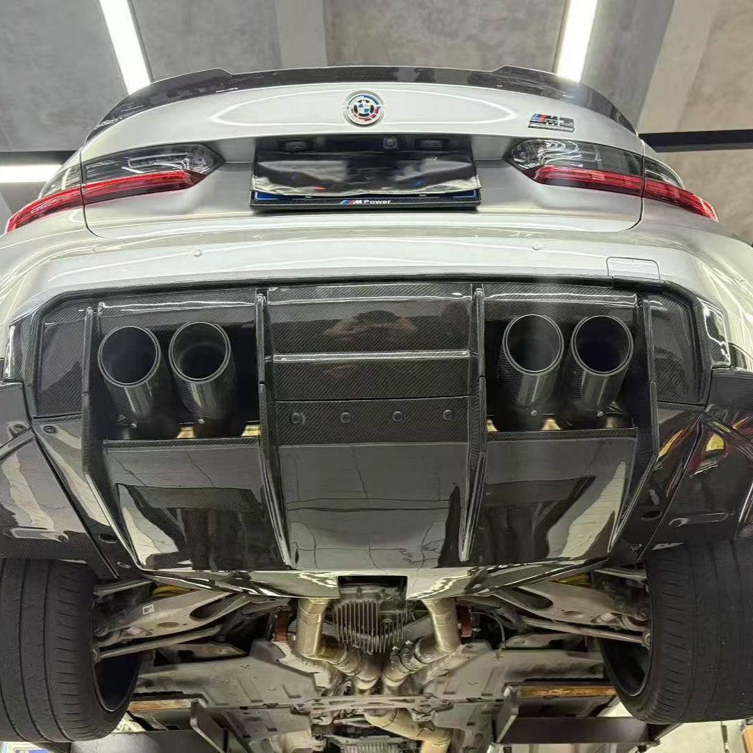 BMW M3/M4 G80/G81/G82/G83 DTD V2 STYLE DRY CARBON FIBER REAR DIFFUSER-DARKTRACE DESIGN-DARKTRACE DESIGN