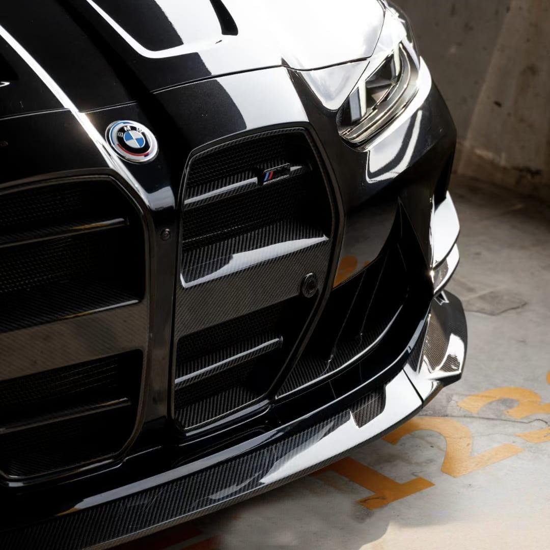 BMW M3/M4 G80/G81/G82/G83 ONE-PIECE ST STYLE DRY CARBON FIBER FRONT GRILL-DARKTRACE DESIGN-DARKTRACE DESIGN