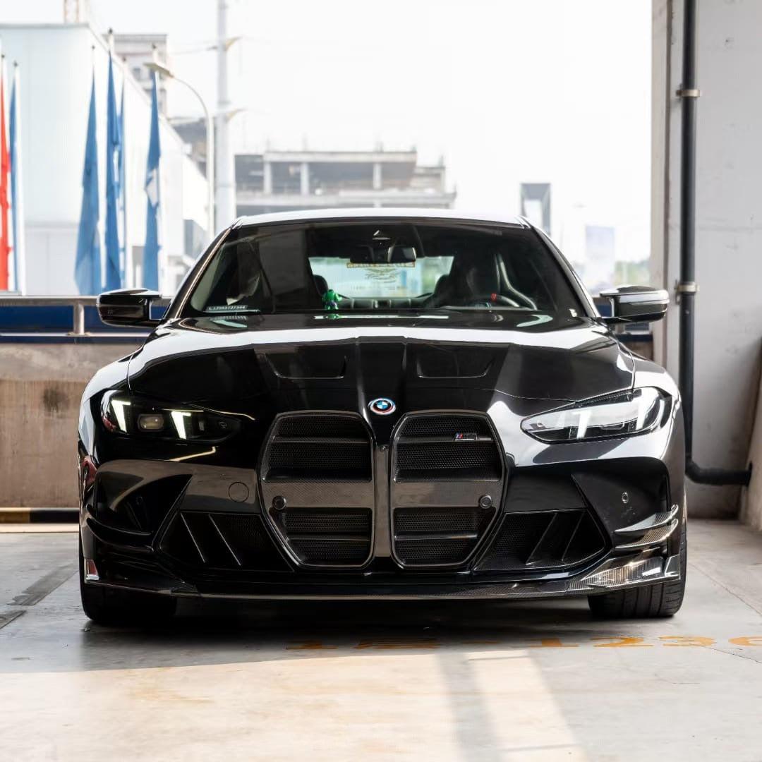 BMW M3/M4 G80/G81/G82/G83 ONE-PIECE ST STYLE DRY CARBON FIBER FRONT GRILL-DARKTRACE DESIGN-DARKTRACE DESIGN
