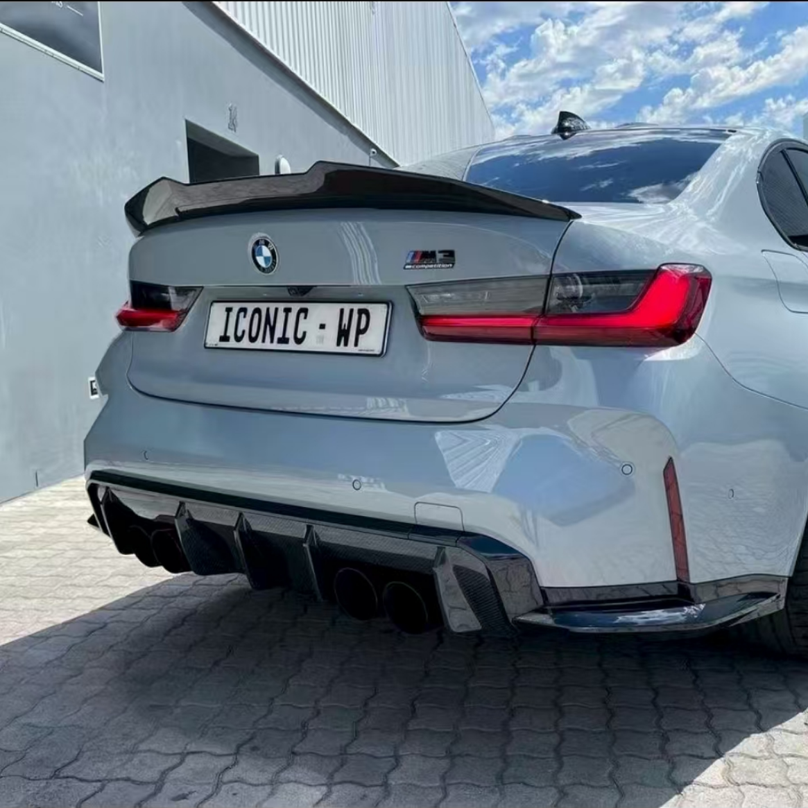 BMW M3/M4 G80/G82 PSM STYLE DRY CARBON FIBER REAR SPOILER-DARKTRACE DESIGN-DARKTRACE DESIGN