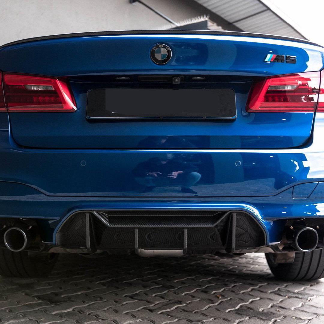BMW M5 F90 SMALL DRY CARBON FIBER REAR LIP-DARKTRACE DESIGN-DARKTRACE DESIGN
