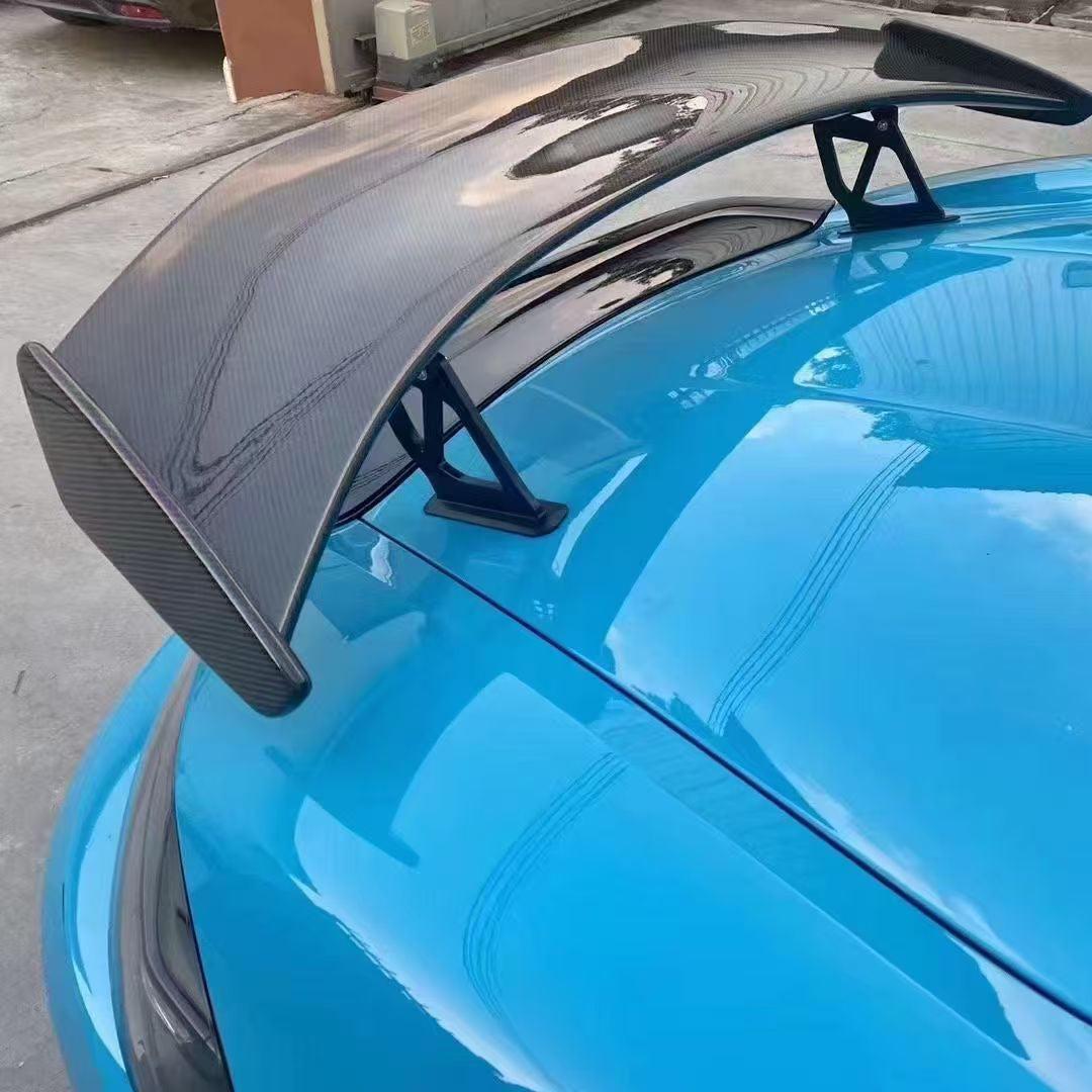 PORSCHE 718 CAYMAN GT4 STYLE DRY CARBON FIBER REAR WING-DARKTRACE DESIGN-DARKTRACE DESIGN