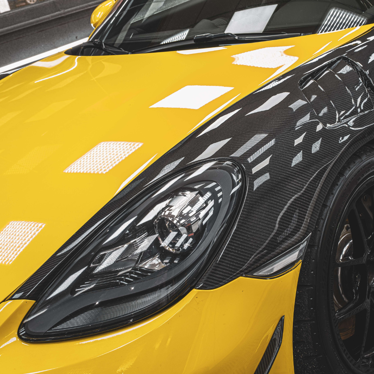 PORSCHE 718 DRY CARBON FIBER FENDERS-DARKTRACE DESIGN-DARKTRACE DESIGN