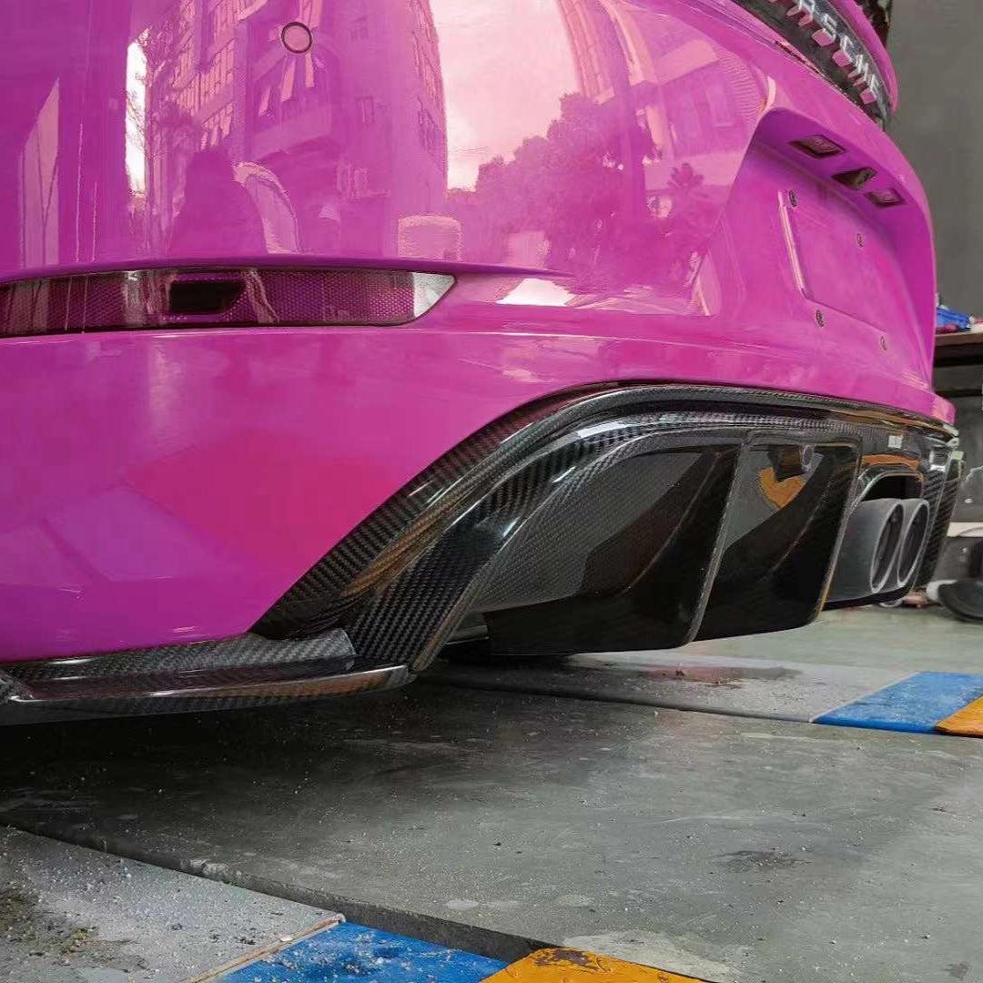PORSCHE 718 DTD V1 STYLE DRY CARBON FIBER REAR DIFFUSER-DARKTRACE DESIGN-DARKTRACE DESIGN