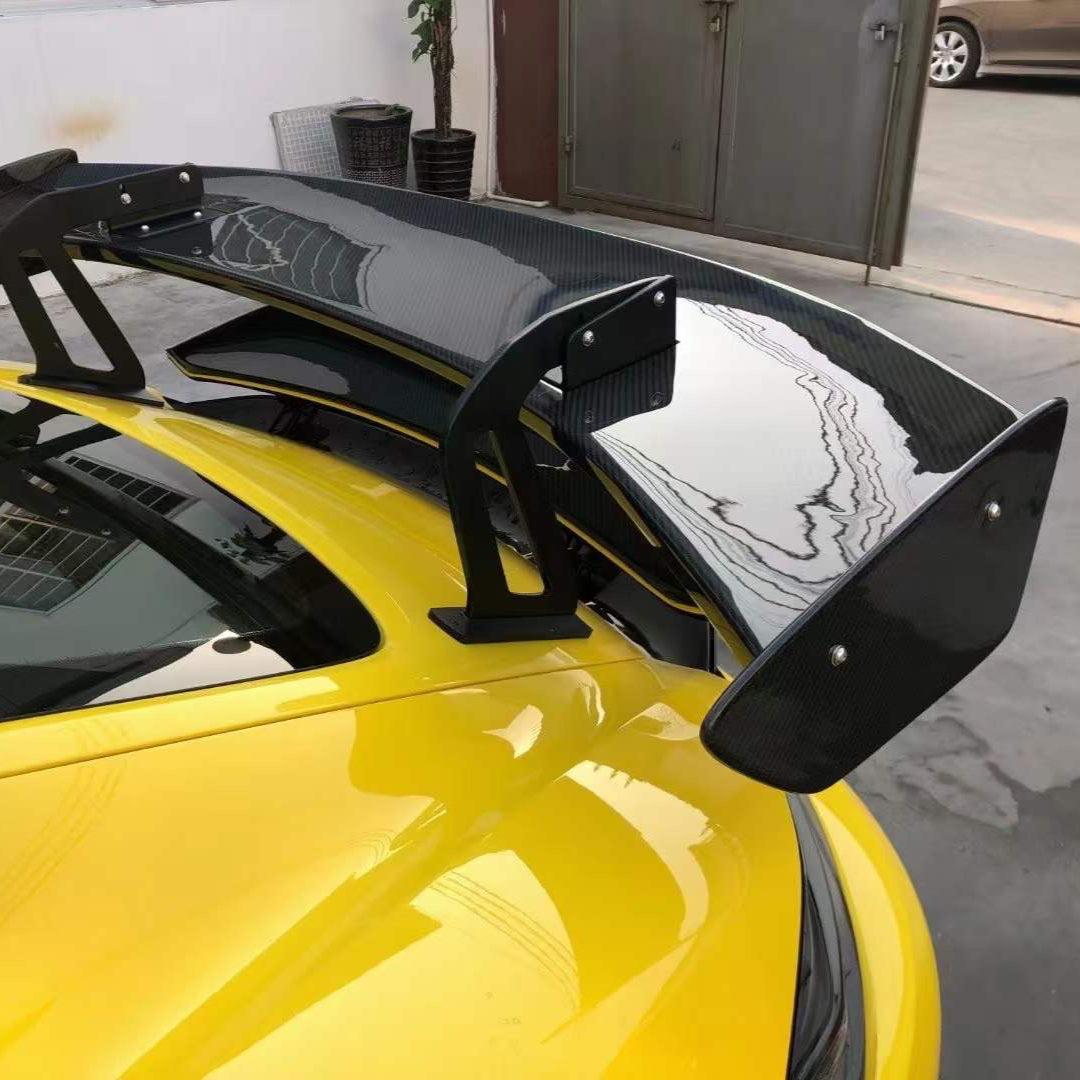 PORSCHE 718 GOOSENECK STYLE DRY CARBON FIBER REAR WING-DARKTRACE DESIGN-DARKTRACE DESIGN