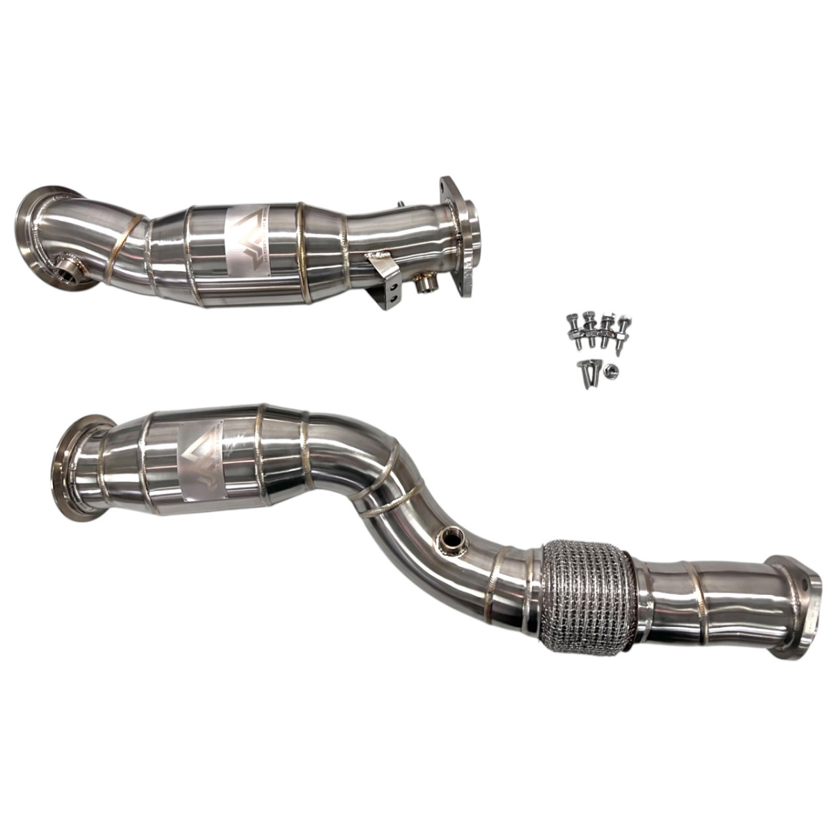 MAD_BMW_S58_200_Cell_Catted_Downpipes_M2_M3_M4_G87_G80_G81_G82_G83_with_Flex_Section_1
