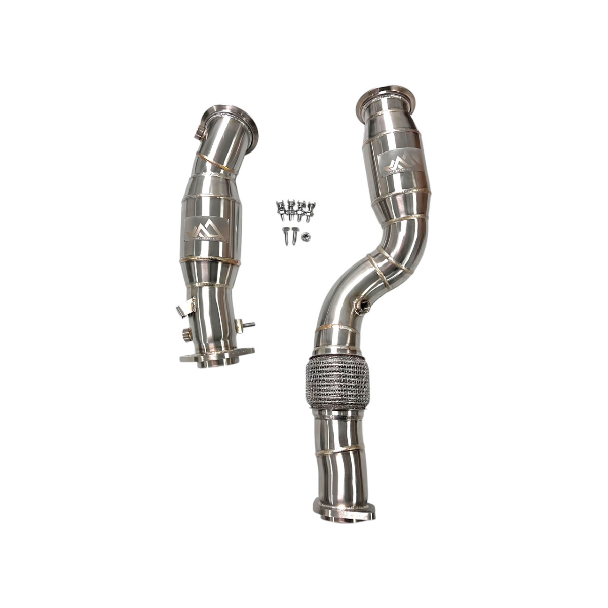 MAD_BMW_S58_200_Cell_Catted_Downpipes_M2_M3_M4_G87_G80_G81_G82_G83_with_Flex_Section_2