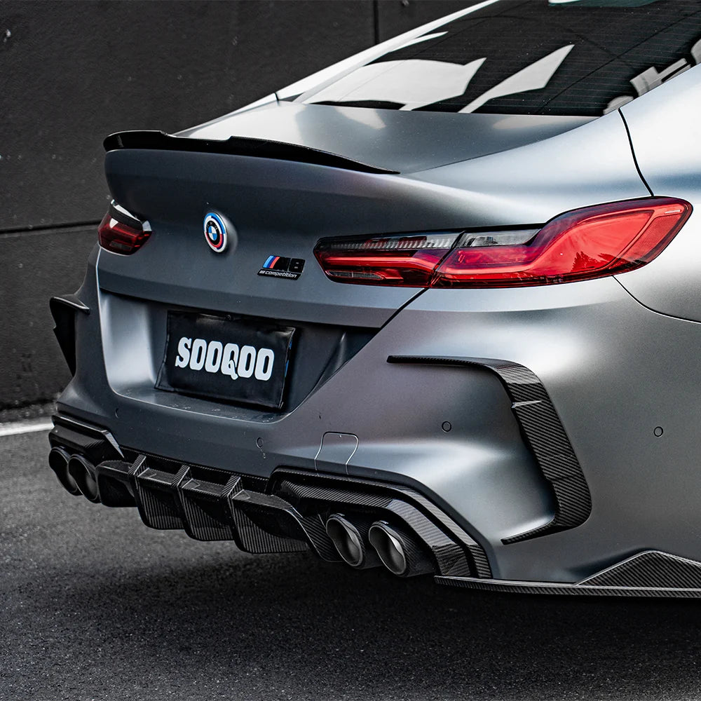SOOQOO BMW M8 F92 Rear Bumper Insert In Prepreg Carbon Fiber