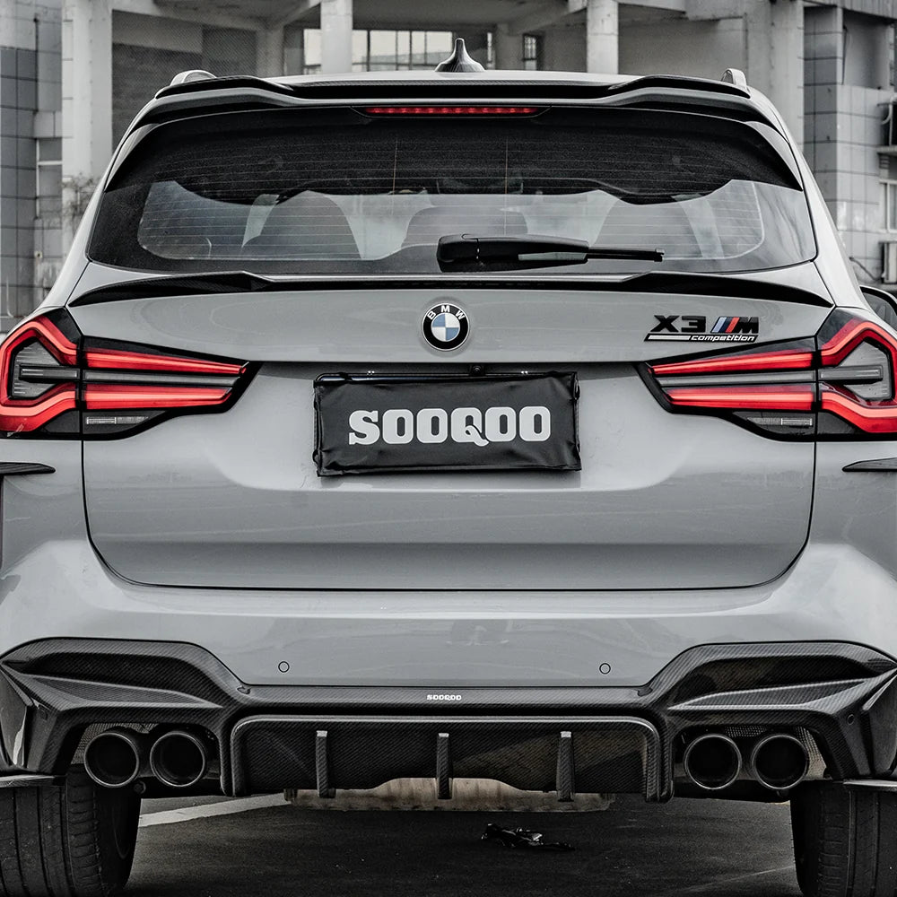 SOOQOO BMW X3M F97 Top Spoiler In Prepreg Carbon Fiber