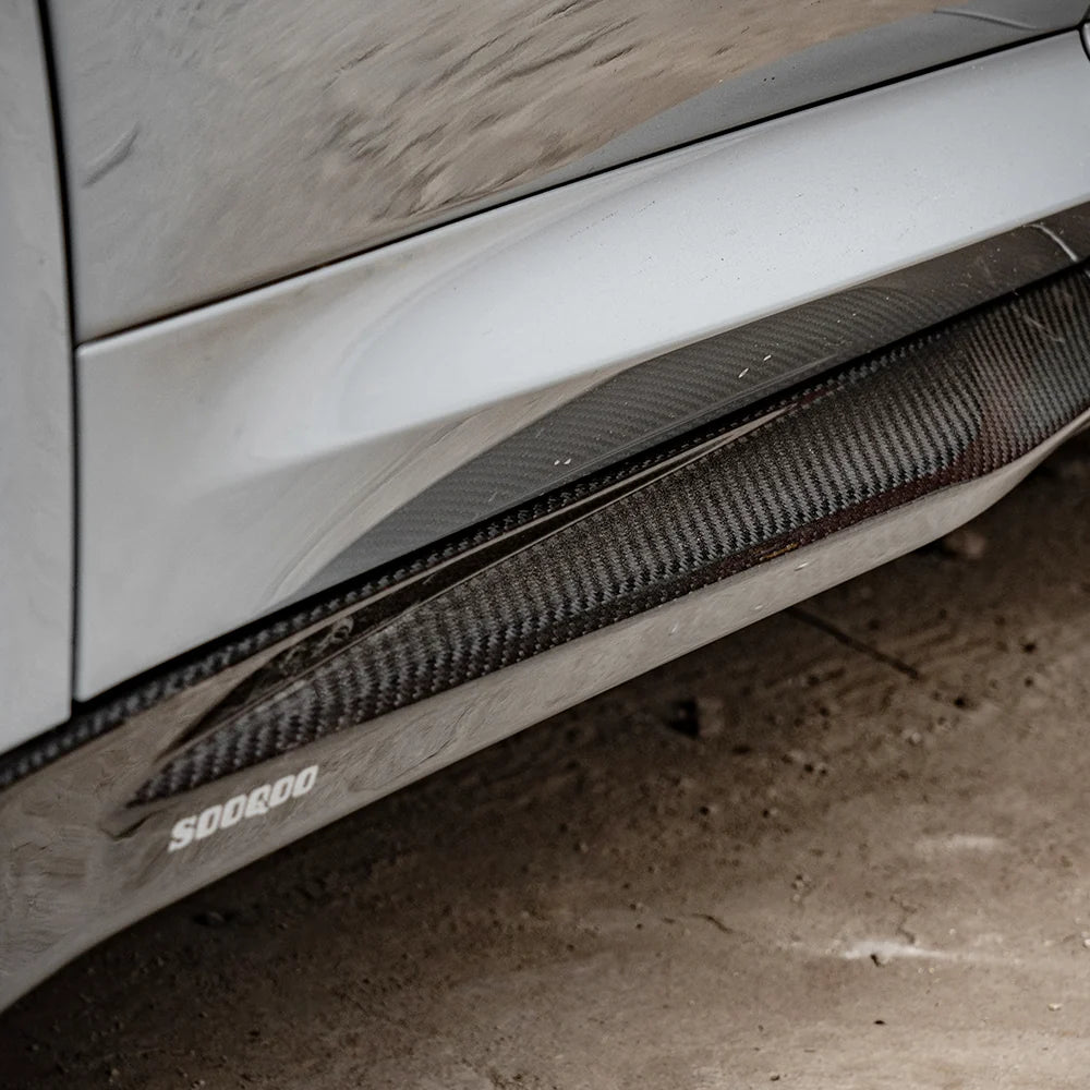 SOOQOO V1 BMW X3M X4M F97 F98 Side Skirt In Prepreg Carbon Fiber