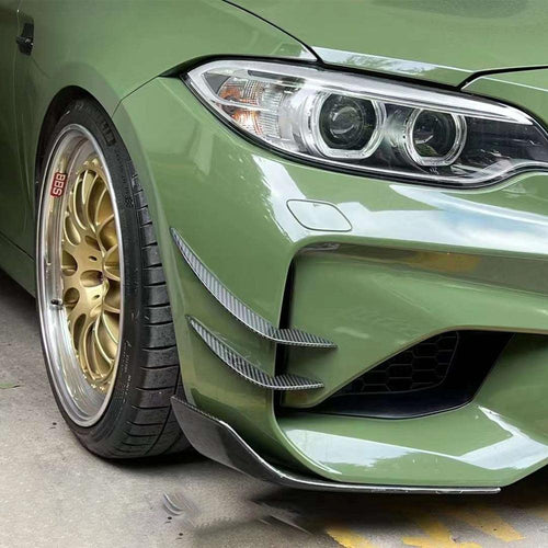 BMW M2 F87 DRY CARBON FIBER FRONT WIND KNIVES-DARKTRACE DESIGN-DARKTRACE DESIGN