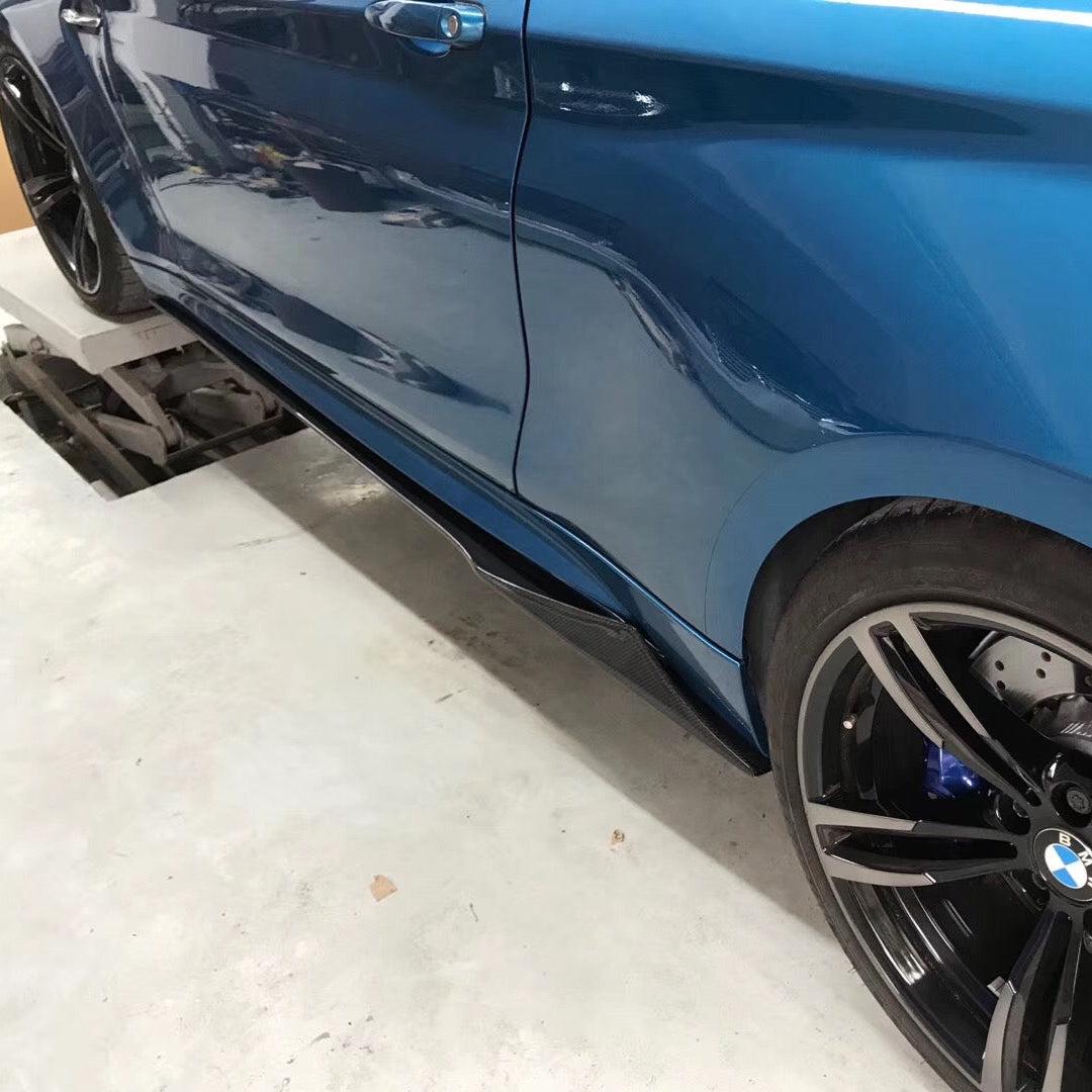 BMW M2 F87 MTC STYLE DRY CARBON FIBER SIDE SKIRTS-DARKTRACE DESIGN-DARKTRACE DESIGN