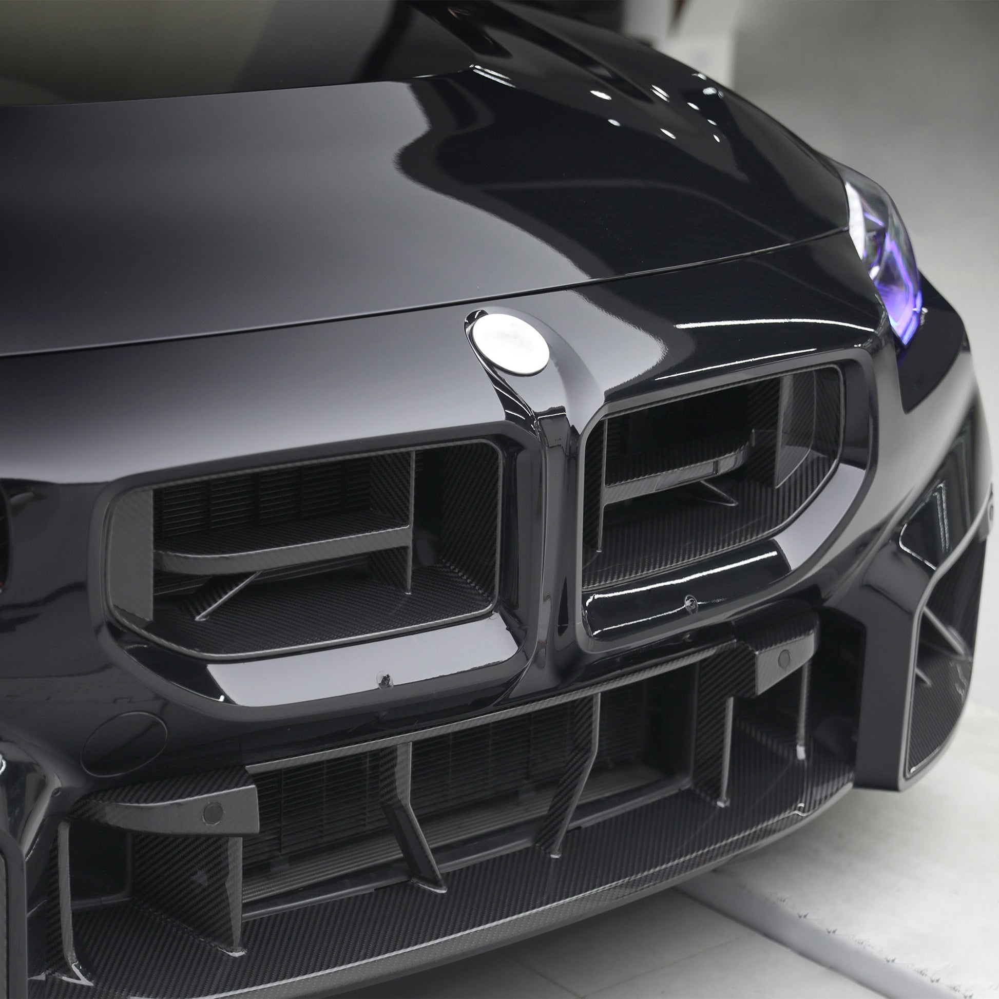 BMW M2 G87 CS STYLE DRY CARBON FIBER ONE-PIECE FRONT GRILL-DARKTRACE DESIGN-DARKTRACE DESIGN