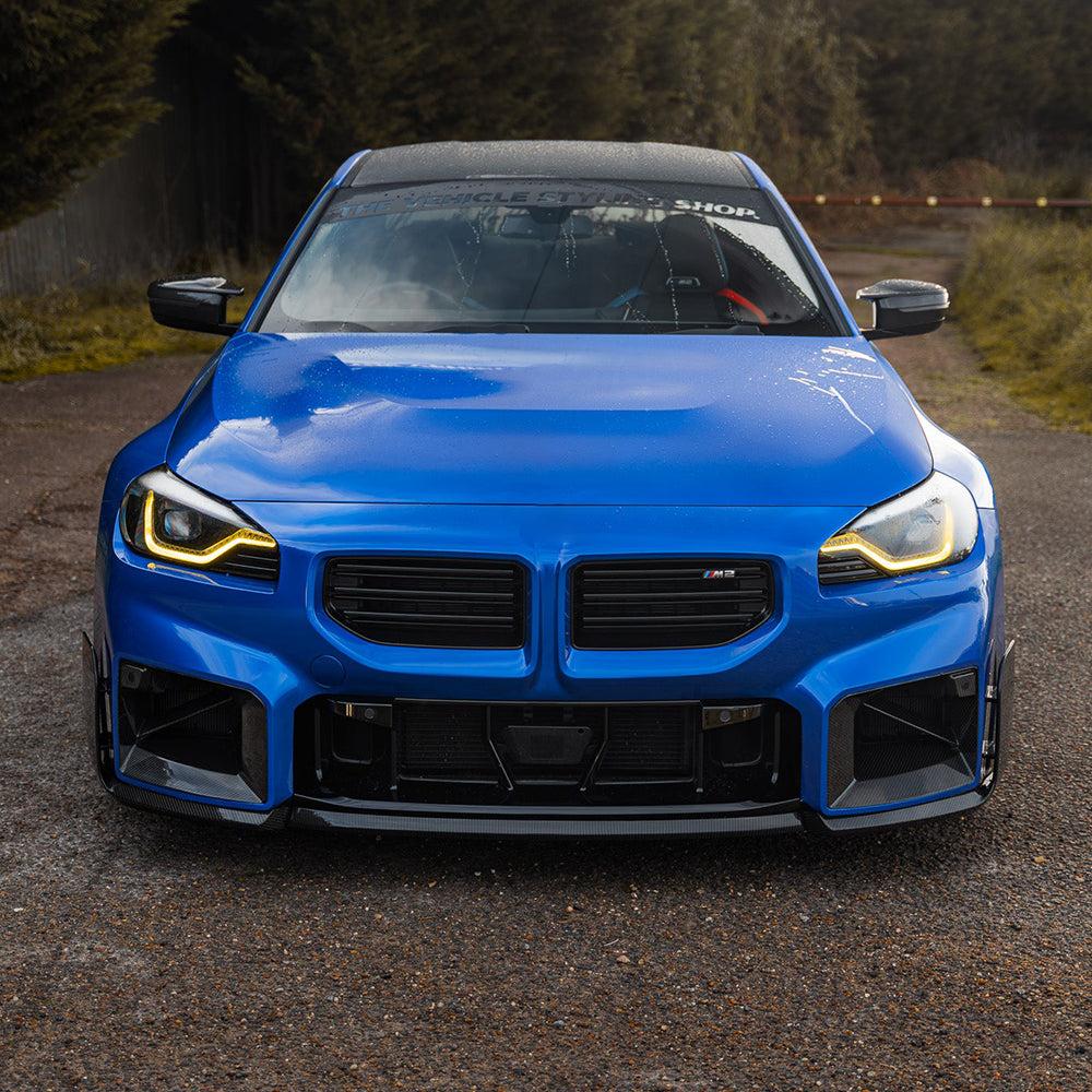 BMW M2 G87 DRY CARBON FIBER SINGLE BAR FRONT DUCTS-DARKTRACE DESIGN-DARKTRACE DESIGN
