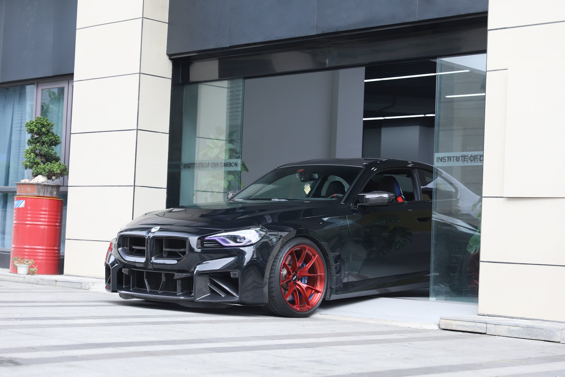 BMW M2 G87 DTD V1 STYLE DRY CARBON FIBER FRONT BUMPER TRIM-DARKTRACE DESIGN-DARKTRACE DESIGN