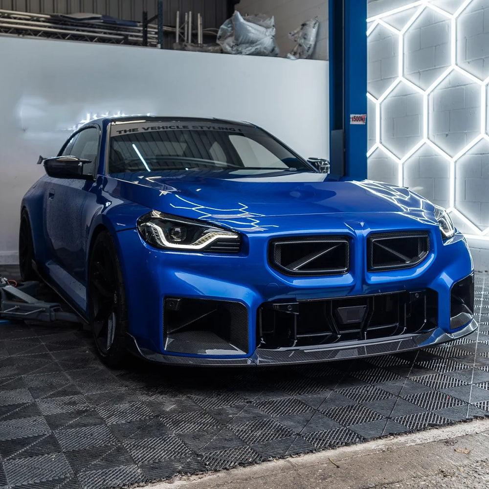 BMW M2 G87 DTD V1 STYLE DRY CARBON FIBER FRONT GRILL-DARKTRACE DESIGN-DARKTRACE DESIGN