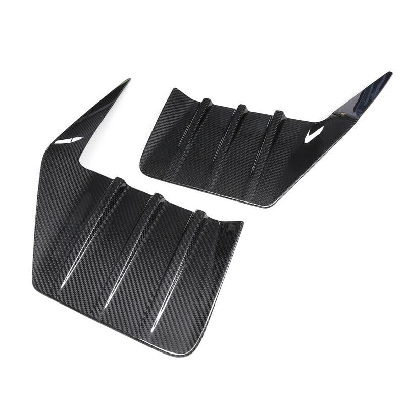 BMW M2 G87 DTD V1 STYLE DRY CARBON FIBER REAR BUMPER INSERTS-DARKTRACE DESIGN-DARKTRACE DESIGN