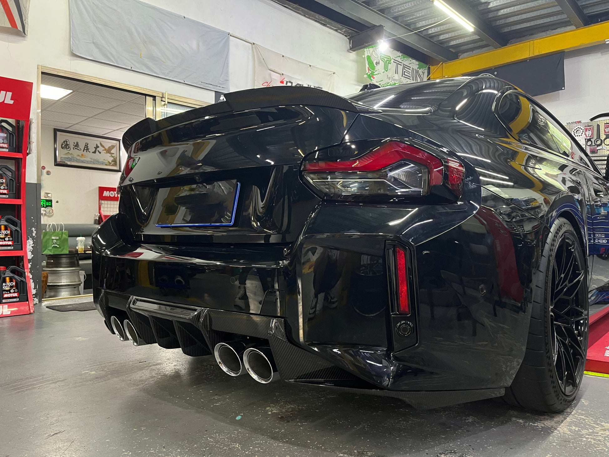 BMW M2 G87 DTD V1 STYLE DRY CARBON FIBER REAR DIFFUSER-DARKTRACE DESIGN-DARKTRACE DESIGN