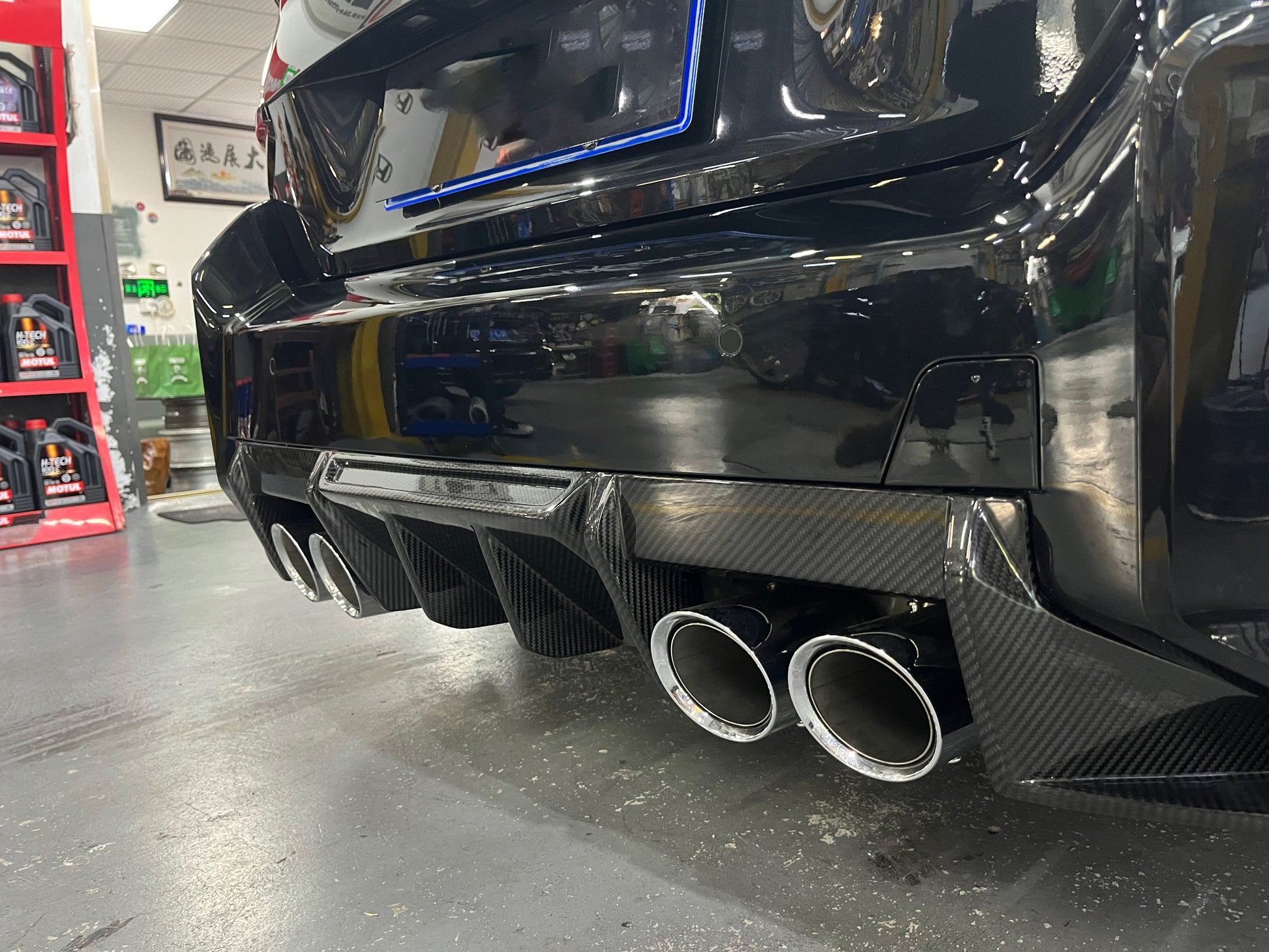 BMW M2 G87 DTD V1 STYLE DRY CARBON FIBER REAR DIFFUSER-DARKTRACE DESIGN-DARKTRACE DESIGN