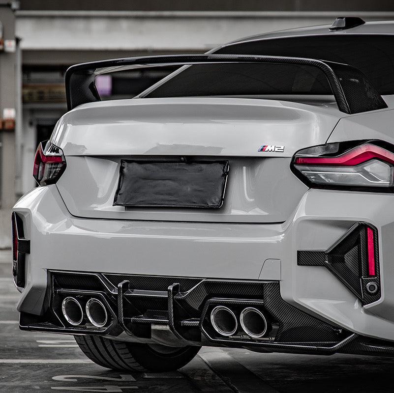 BMW M2 G87 DTD V2 STYLE DRY CARBON FIBER REAR DIFFUSER-DARKTRACE DESIGN-DARKTRACE DESIGN