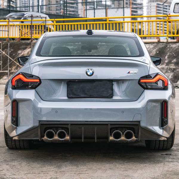 Bmw M2 G87 Dtd V3 Style Dry Carbon Fiber Rear Diffuser | Darktrace ...