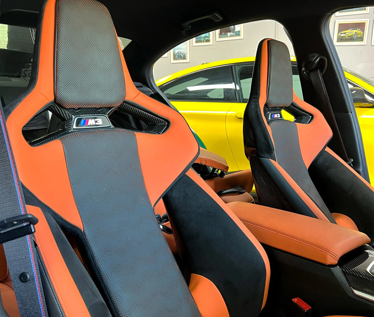 BMW M2/M3/M4 G80/G81/G82/G83/G87 DRY CARBON FIBER BUCKET SEAT INSERTS ...