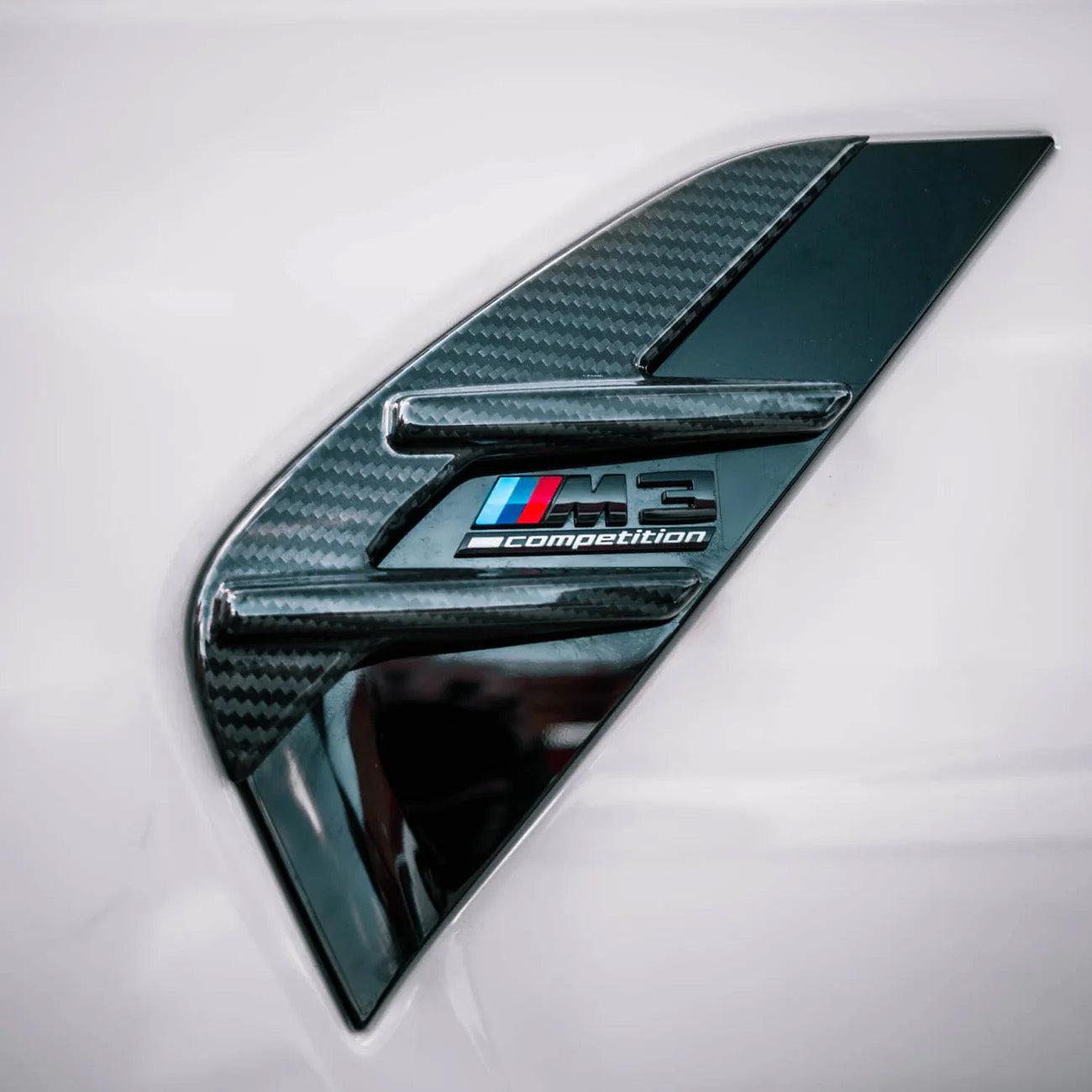 BMW M3 G80/G81 DRY CARBON FIBER FENDER AIR KNIVES-DARKTRACE DESIGN-DARKTRACE DESIGN