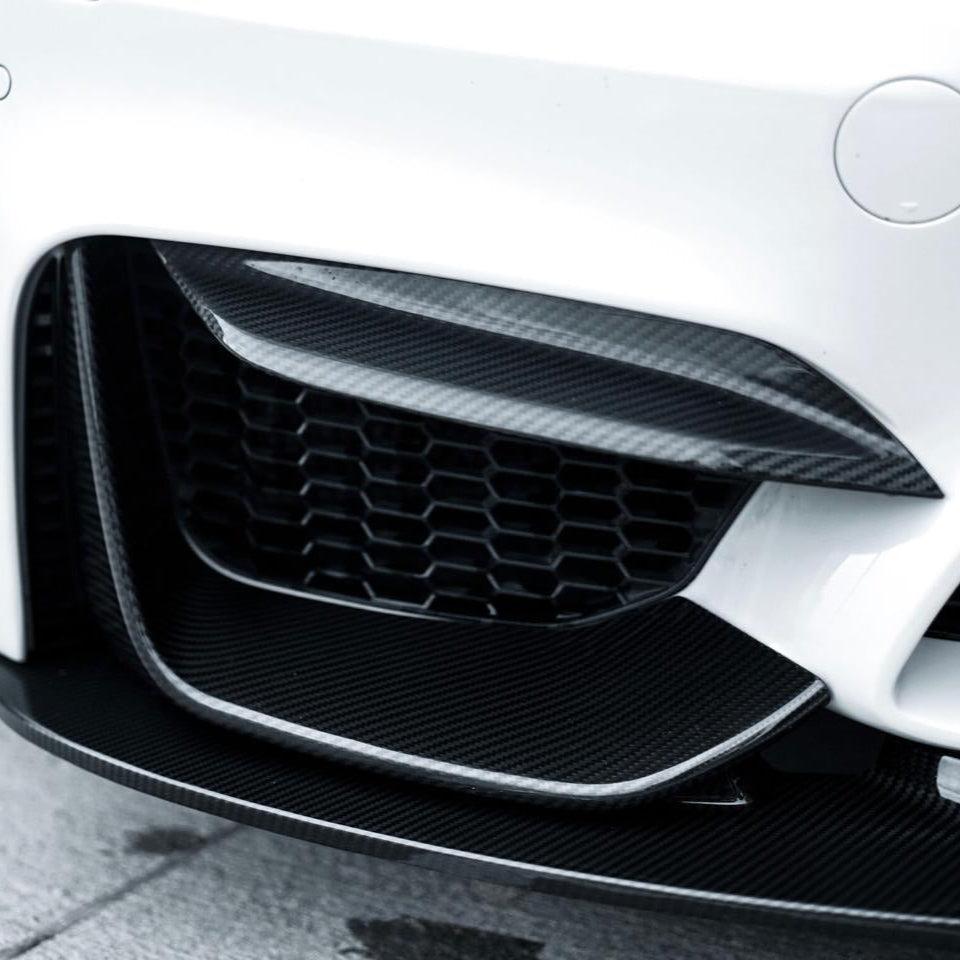 BMW M3/M4 F80/F82/F83 DRY CARBON FIBER FRONT BUMPER INSERTS-DARKTRACE DESIGN-DARKTRACE DESIGN