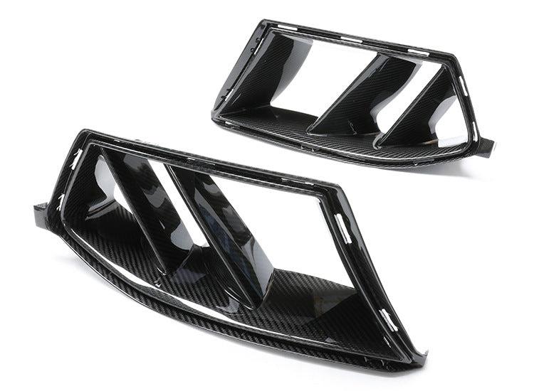 BMW M3/M4 G80/G81/G82/G83 DOUBLE FIN DRY CARBON FIBER FRONT BUMPER VENTS-DARKTRACE DESIGN-DARKTRACE DESIGN
