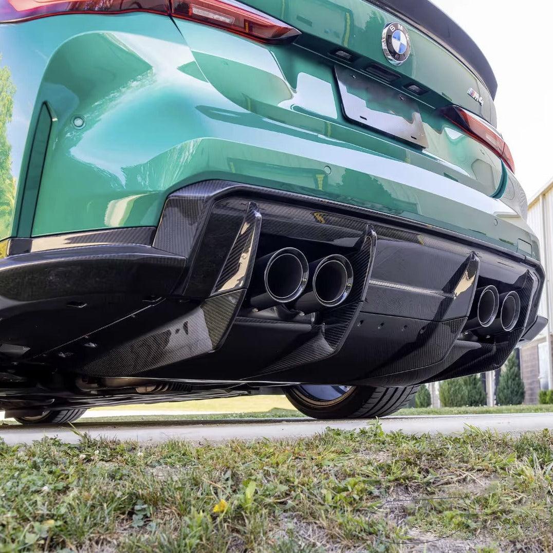 BMW M3/M4 G80/G81/G82/G83 DTD V2 STYLE DRY CARBON FIBER REAR DIFFUSER-DARKTRACE DESIGN-DARKTRACE DESIGN