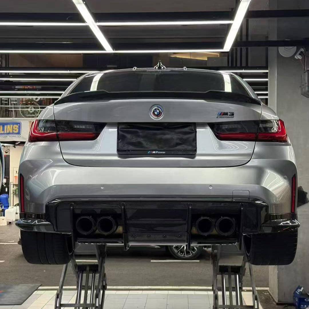 BMW M3/M4 G80/G81/G82/G83 DTD V2 STYLE DRY CARBON FIBER REAR DIFFUSER-DARKTRACE DESIGN-DARKTRACE DESIGN