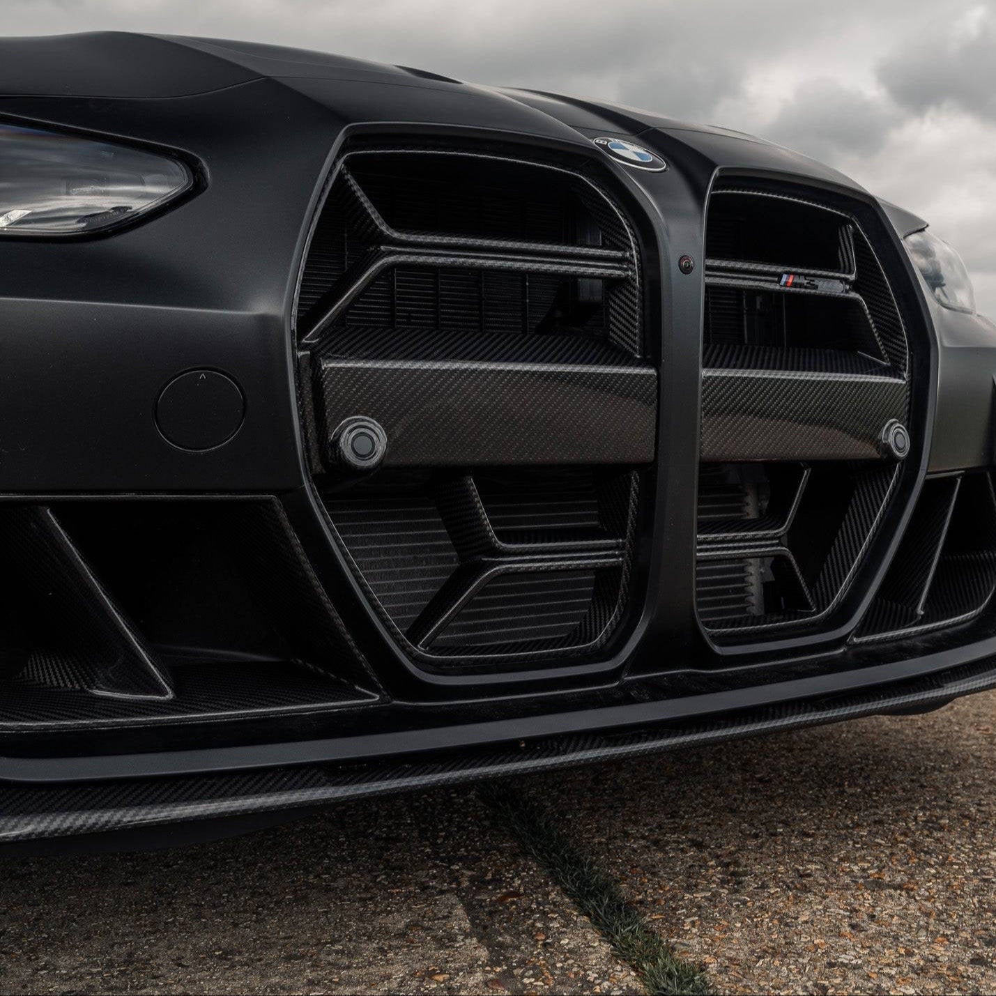 BMW M3/M4 G80/G81/G82/G83 OEM STYLE DRY CARBON FIBER FRONT BUMPER VENTS-DARKTRACE DESIGN-DARKTRACE DESIGN
