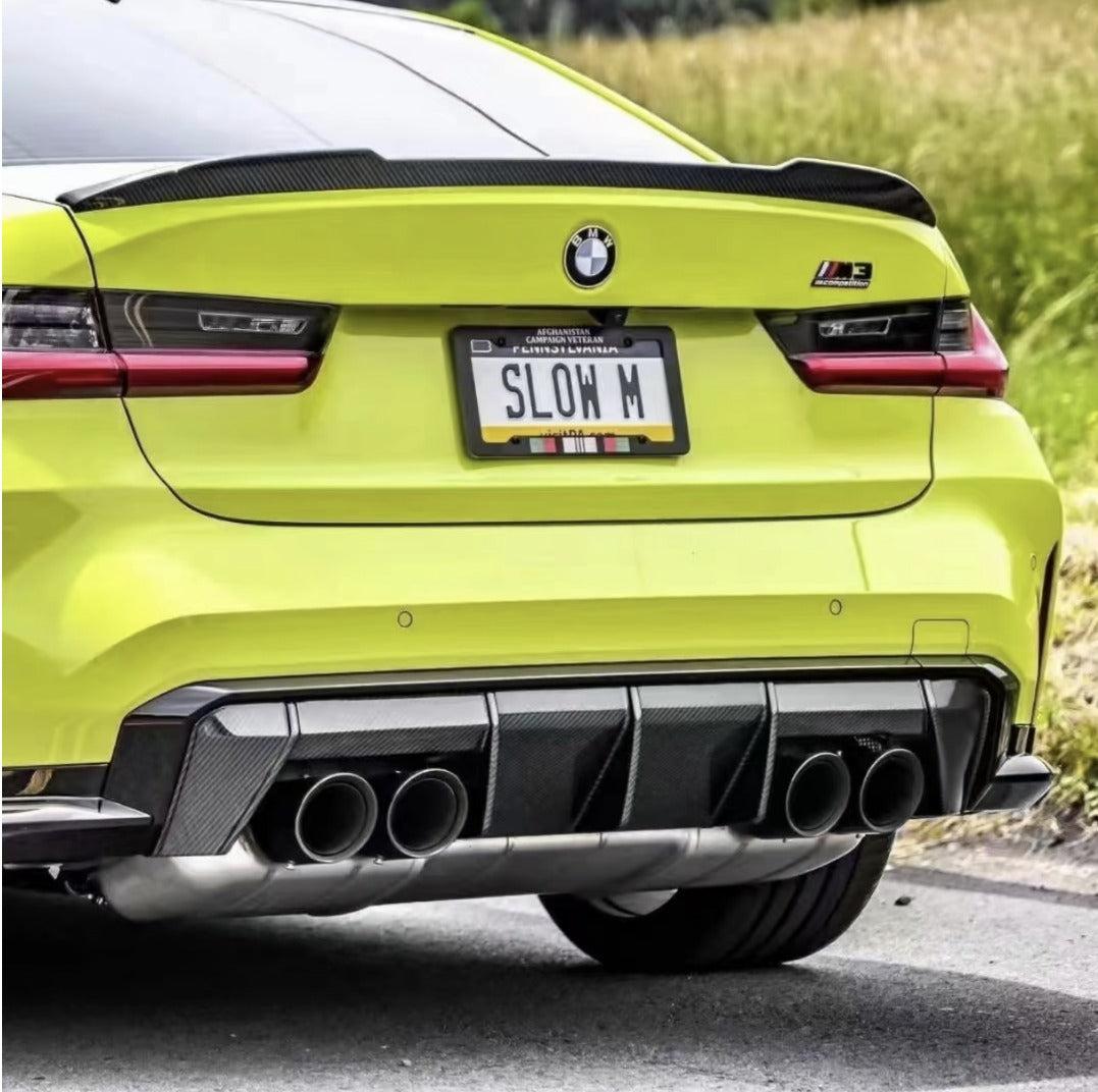 BMW M3/M4 G80/G82 CS STYLE DRY CARBON FIBER REAR SPOILER-DARKTRACE DESIGN-DARKTRACE DESIGN