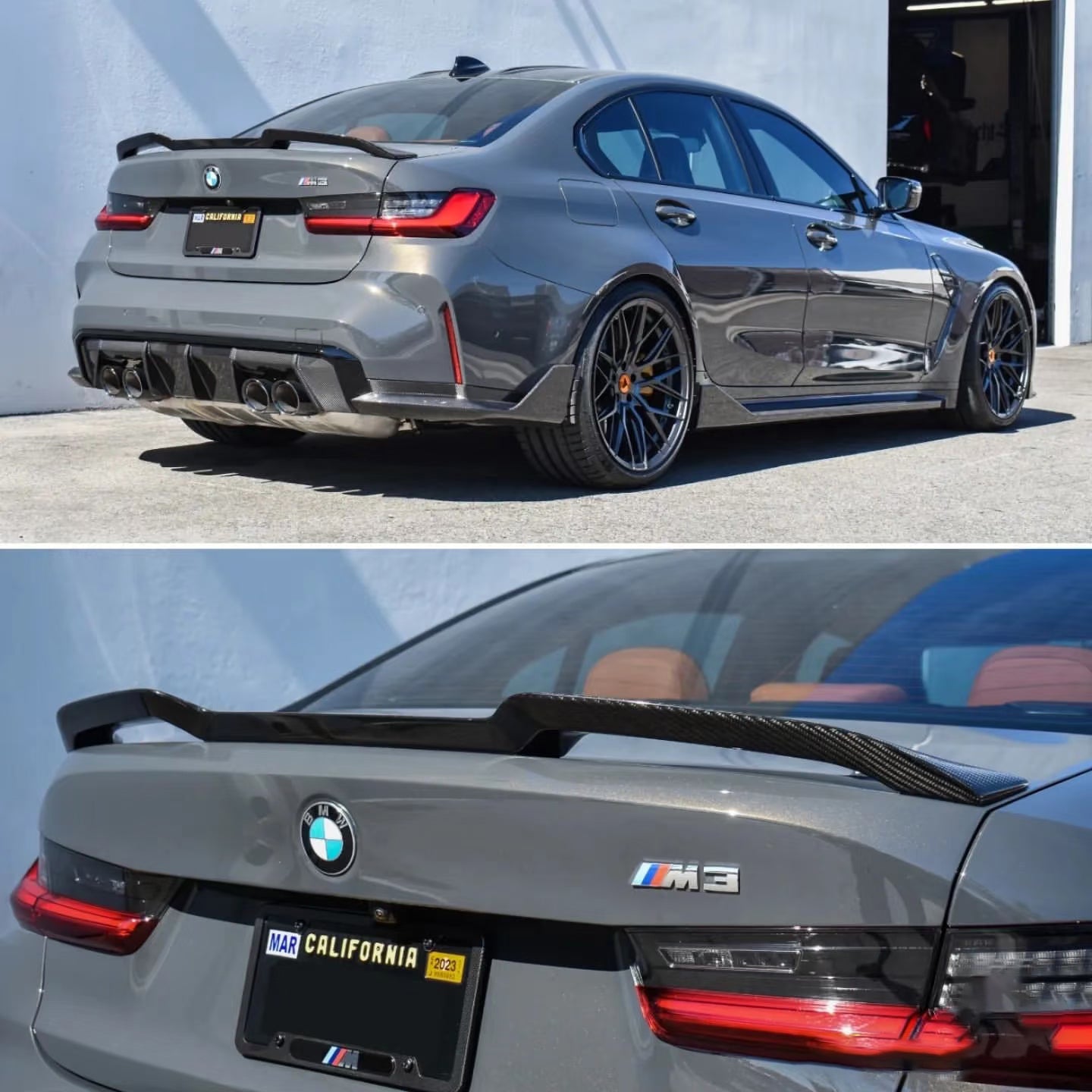 BMW M3/M4 G80/G82 V STYLE DRY CARBON FIBER REAR SPOILER-DARKTRACE DESIGN-DARKTRACE DESIGN
