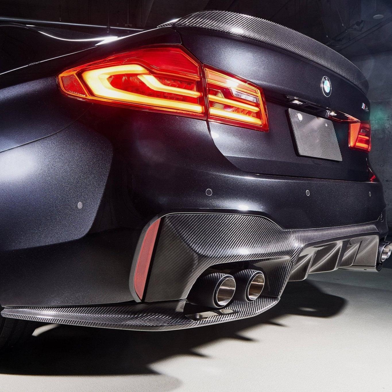 BMW M5 F90 3D STYLE DRY CARBON FIBER REAR LIP-DARKTRACE DESIGN-DARKTRACE DESIGN