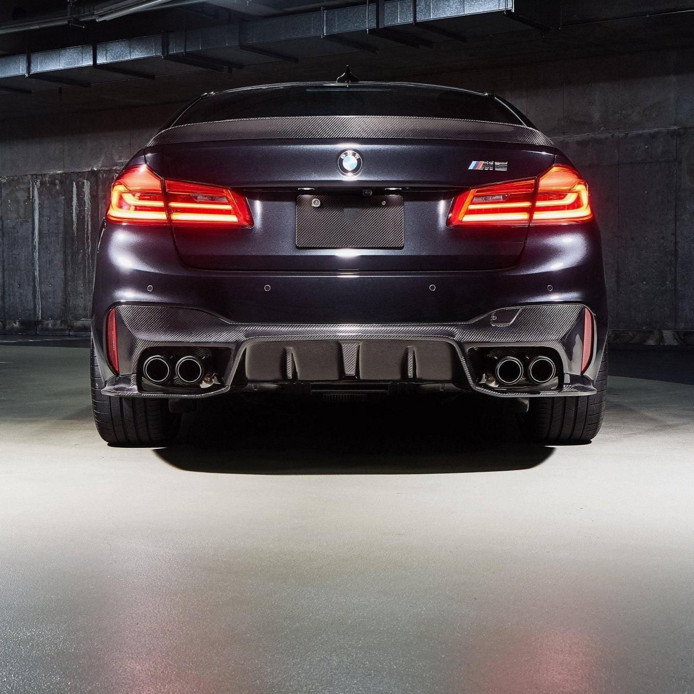 BMW M5 F90 3D STYLE DRY CARBON FIBER REAR LIP-DARKTRACE DESIGN-DARKTRACE DESIGN