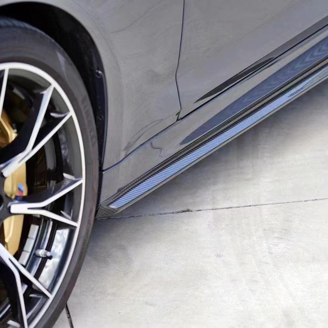 BMW M5 F90 3D STYLE DRY CARBON FIBER SIDE SKIRTS-DARKTRACE DESIGN-DARKTRACE DESIGN