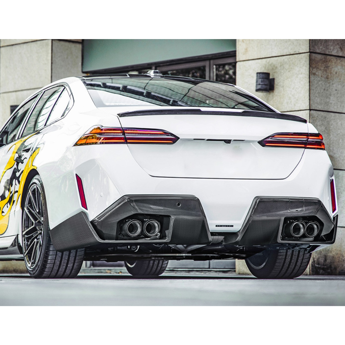 BMW M5 G90/G99 DTD V2 STYLE DRY CARBON FIBER REAR SPOILER-DARKTRACE DESIGN-DARKTRACE DESIGN