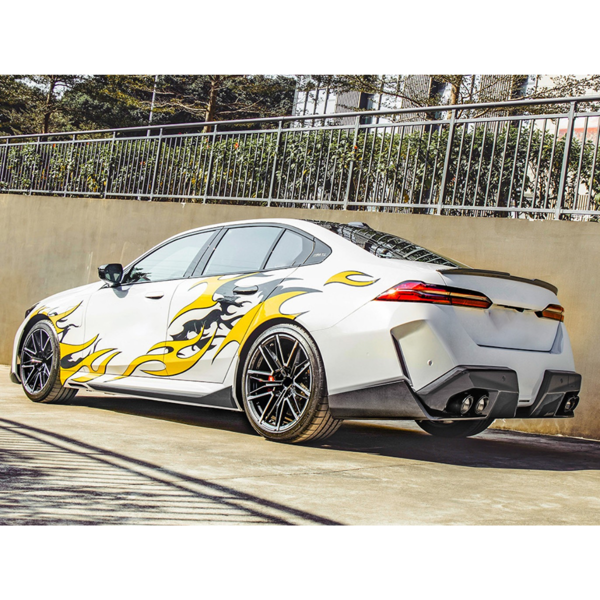 BMW M5 G90/G99 DTD V2 STYLE DRY CARBON FIBER REAR SPOILER-DARKTRACE DESIGN-DARKTRACE DESIGN